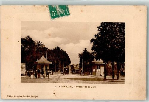 Bourges 1911 Avenue de la Gare Straßenbahn