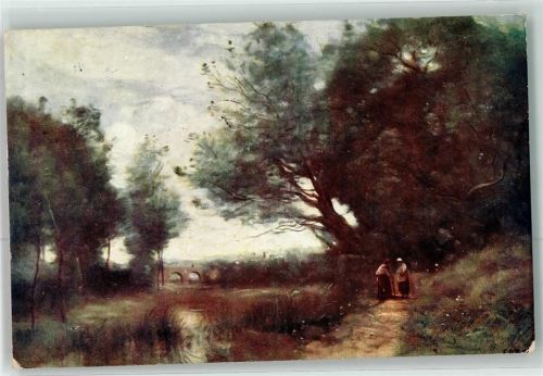 1916 Die Brücke von Palluel sign.Corot MKB Nr.2144