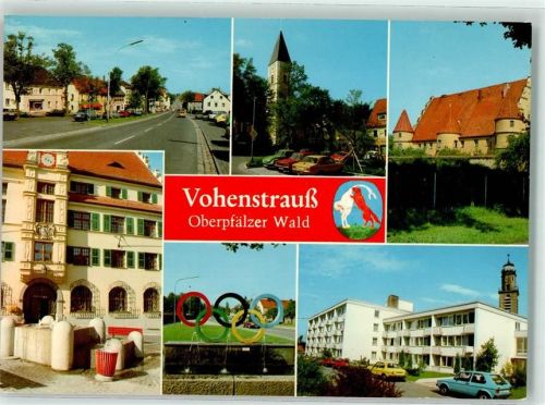 Vohenstrauß Oberpfälzer Wald Wappen Straße Kirche Olympische Ringe Auto Sport