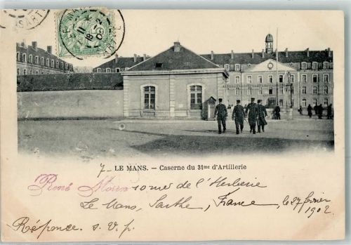 Le Mans 1902 Caserne du 31. d`Artillerie Uniform