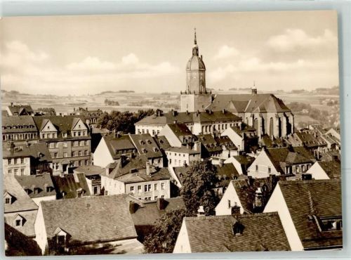 Annaberg-Buchholz Vogelschau mit St. Annenkirche