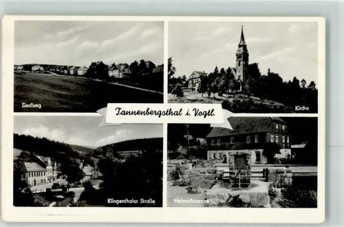 Tannenbergsthal Siedlung Klingenthaler Straße Heimatbrunnen