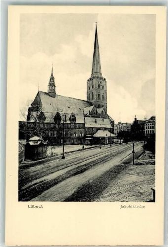 Lübeck Jakobistraße Jakobikirche Winter