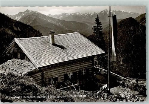 Mittenwald Brunnsteinhütte Fahne