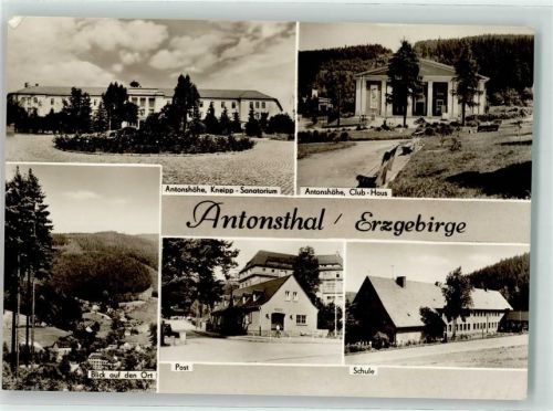 Antonsthal Kneipp Sanatorium Antonshöhe Club Haus Post Schule