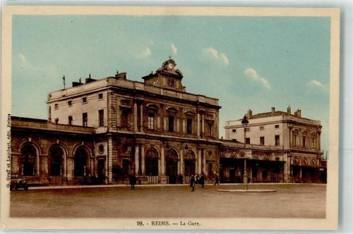 Reims La Gare Bahnhof Uhr