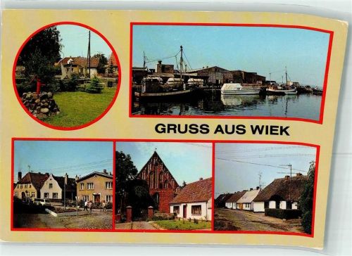Wiek Friedensplatz Hafen Bootswerft Kirche Scan verzogen
