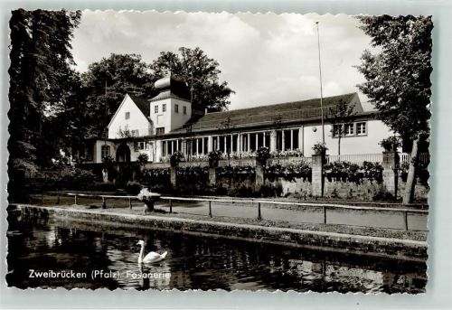 66482 W6660 Zweibrücken , Pfalz Foto AK Erholungsgasthaus Fasanerie