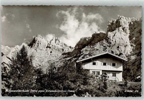 Mittenwalder Hütte Karwendelspiten Hüttenstempel