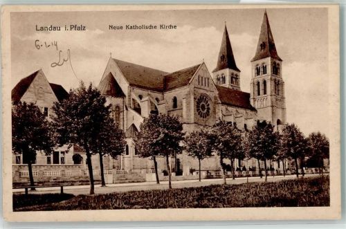 Landau 1914 Neue Katholische Kiche
