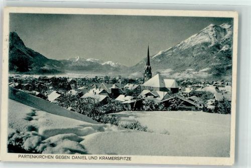 Partenkirchen WK II Stempel Winter gegen Daniel u. Kramerstptze