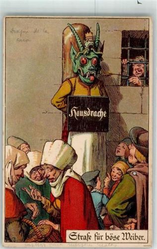 sign.Ad.J. Strafe für böse Weiber Hausdrache