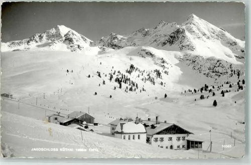 Kühtai 1960 Jagsschloss Küthai Gasthaus