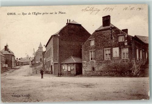 Ohis Rue de l Eglise prise sur la Place Feldpost No.79