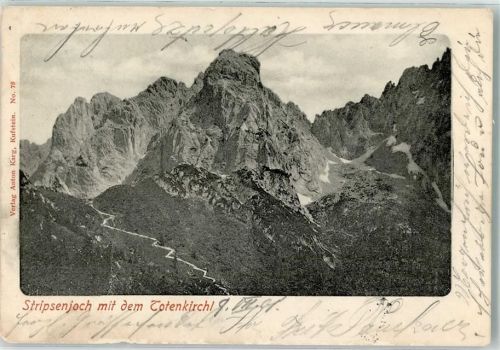 Kufstein 1901 Stripsenjoch mit Totenkirchl