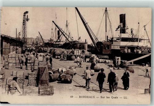 Bordeaux sur les Quais Dampfer Verladekran