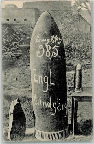 1917 Englischer Blindgänger Feldpost Reserve Division