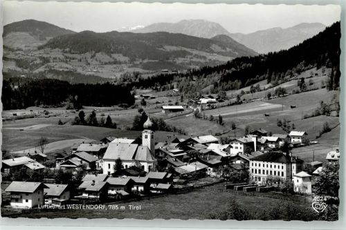 Westendorf 1964 mit Pfarrkirche St. Georg