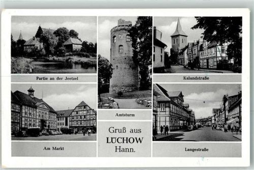 Lüchow Amtsturm Marktplatz Kalandstraße Langestraße
