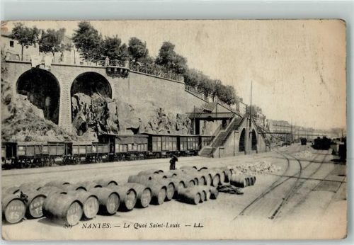 Nantes 1916 le Quai Saint Louis