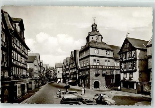 Herborn Martplatz Rathaus VW Käfer Oldtimer