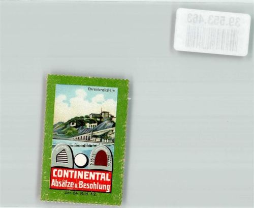 Ehrenbreitstein Briefmarke Continental Absätze und Besohlung Reklame