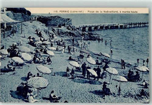 Pornic Plage de la Noeveillard a maree haut