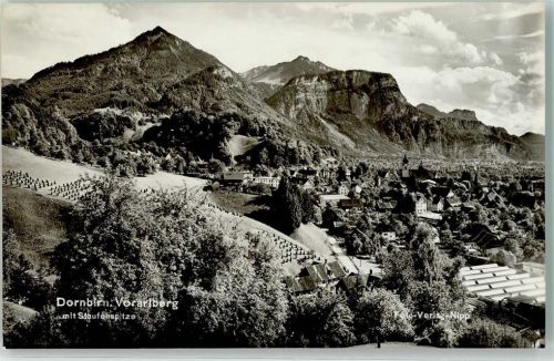 Dornbirn 1954 mit Staufenspitze