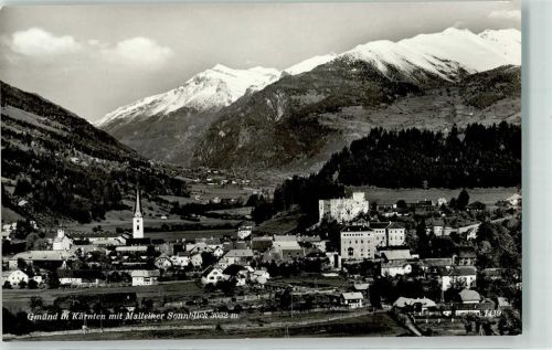 Gmünd 1962 mit Schloss Gmünd Pfarrkirche hl. Stephan und Malteiner Sonnblick