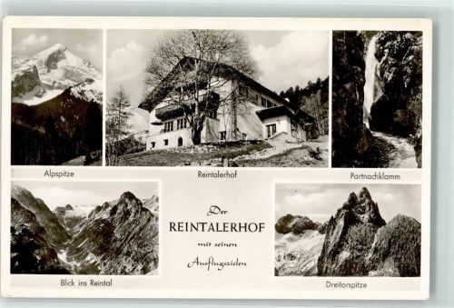 Garmisch-Partenkirchen Ferienheim Reintalerhof Alpspitze Partnachklamm Dreitorspitze