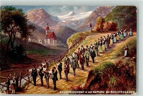 Ramsau 1916 Tuck`s Oilette Serie Berchtesgaden No. 624 Bauernhochzeit