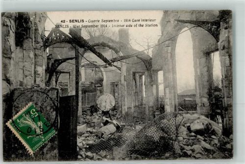 60300 Senlis 1914 - Inneres des Bahnhofs