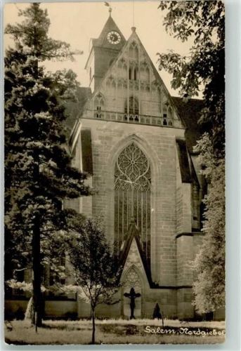 88682 W7777 Salem , Baden Gebrauchsspuren Kirche Nordgiebel