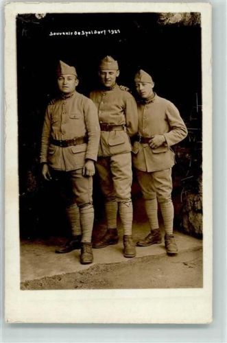 Speldorf Franzosen Soldaten 1921 Ort handschriftlich