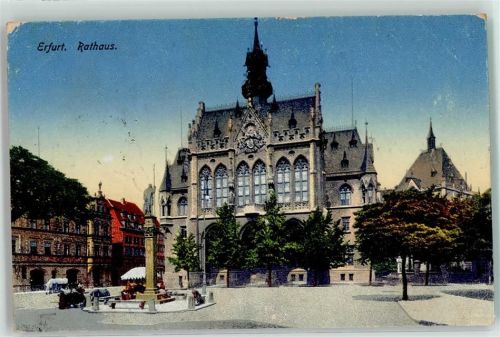 Erfurt 1917 Rathaus Feldpost WK I