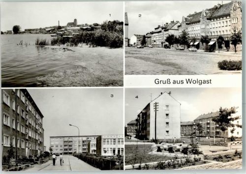 Wolgast An der Peene Ernst-Thälmann-Straße Neubauten Johann-Wolfgang-Goethe-Straße