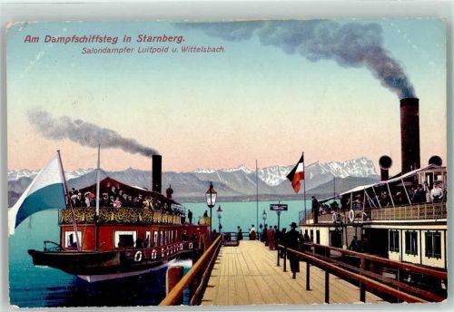 Starnberg Salondampfer Luitpold Wittelsbach Hafen