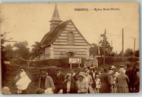 Pierreval 1914 Kirche Saint-Martin Foto-AK