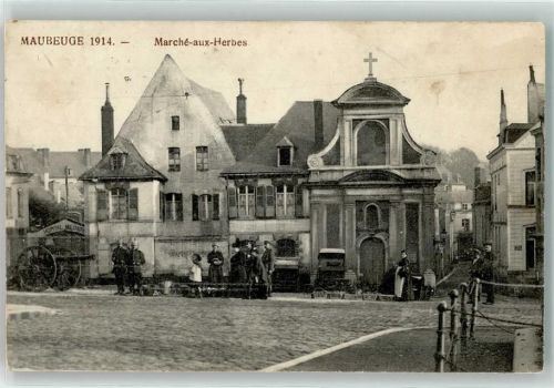 Maubeuge Marche-aux-Herbes Krankenhaus Feldpost WK I
