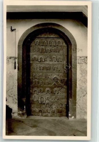 Oberstaufen Sakristeitüre der Kapelle in Genhofen