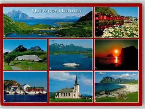 Lofoten 1992 Hagskaret Stamsund Lofotr Mitternachtsonne Kirche Dampfschiff
