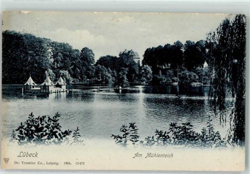 Lübeck 1915 Am Mühlenteich