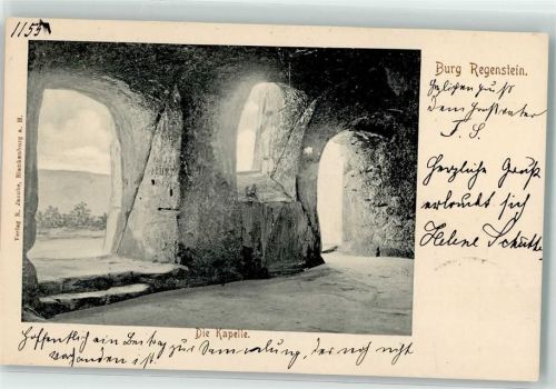 38889 O3720 Blankenburg Harz 1903 - Burgruine Regenstein Kapelle