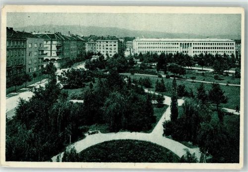 Zagreb 1948 Platz Generalismusa Stalnina Foto AK