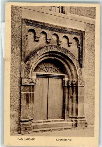 Bad Lausick 1918 Kirche Portal Feldpost WK I