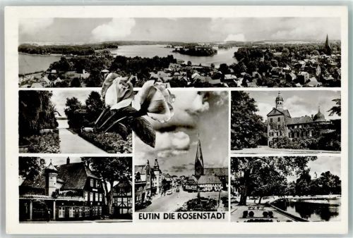 Eutin 1957 Großer Eutiner See Schloss Eutin Kirche St. Michaelis