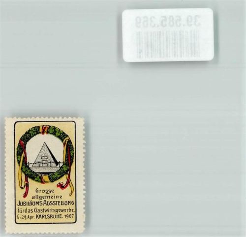 Karlsruhe 1907 Große allgemeine Jubiläums-Ausstellung für das Gastwirtsgewerbe