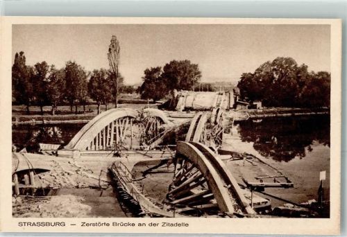 Strasbourg zerstörte Brücke an der Zitadelle