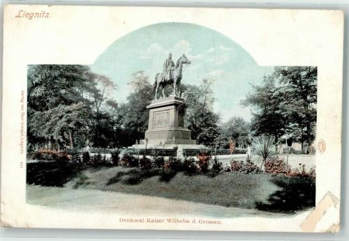 Liegnitz Legnica Gebrauchsspuren Denkmal Kaiser Wilhelm d. Große