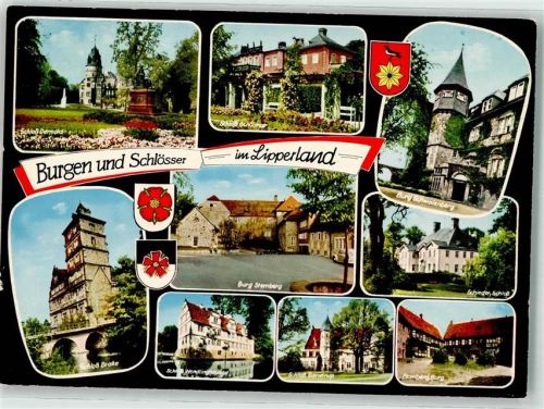 Detmold 1970 Burgen und Schlösser im Lipperland Schötmar Schwalenberg Brake Sternberg Wendlinghausen Barntrup Blomberg Schieder